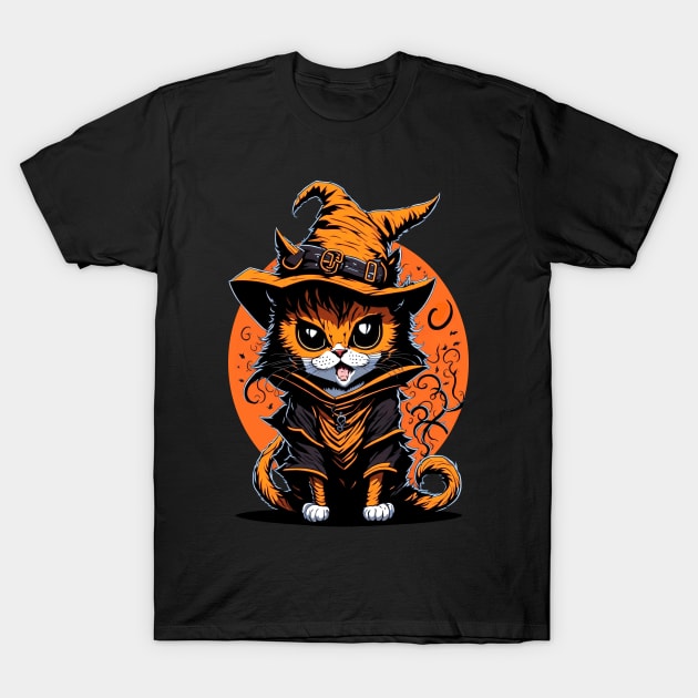 happy halloween black cat witcher T-Shirt by noorshine